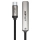 Кабель ACEFAST C28-03 charging data cable with phone holder data cable Type-C to Type-C 60W 3A 1.2m Metal-grey